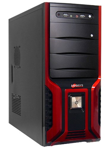 Logisys CS368BB ATX Mid Tower Case w/480 W Power Supply