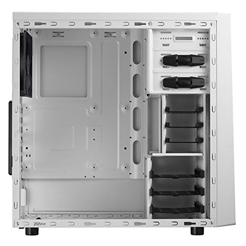 BitFenix BitFenix Neos Window Side Panel Computer Case, White/Red BFC-NEO-100-WWWKR-RP, ATX/Micro ATX/Mini-ITX Form Factor, Compatible with ATX PSU ATX Mid Tower Case