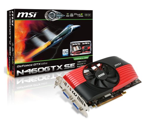 MSI N460GTX -M2D1GD5/OC GeForce GTX 460 1 GB Graphics Card