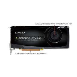 EVGA 02G-P4-3682-KR GeForce GTX 680 2 GB Graphics Card