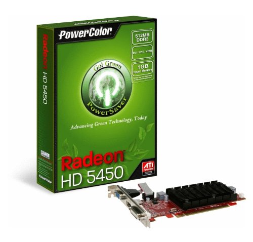 PowerColor AX5450 512MK3-SH Radeon HD 5450 512 MB Graphics Card