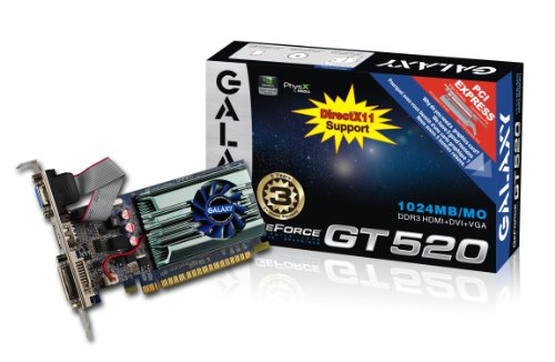 Galaxy 52GGS4HX2HXZ GeForce GT 520 1 GB Graphics Card
