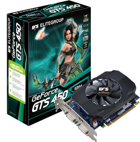ECS NGTS450-1GPL-F GeForce GTS 450 1 GB Graphics Card