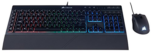 Corsair K55 + HARPOON RGB Wired Gaming Keyboard With Optical Mouse