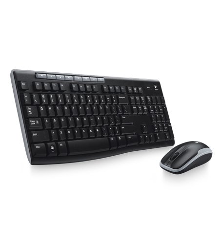 Logitech Wireless Combo MK260 Wireless Standard Keyboard With Optical Mouse