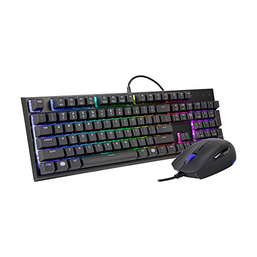 Cooler Master MasterSet MS120 (US) RGB Wired Gaming Keyboard With Optical Mouse