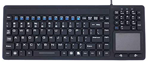 SolidTek Keyboard Wired Standard Keyboard With Touchpad