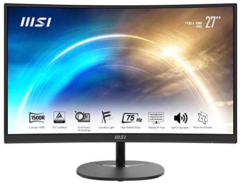 MSI Pro MP271C 27.0&quot; 1920 x 1080 75 Hz Curved Monitor