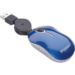 Verbatim 98616 Go Mini Travel Commuter Wired Optical Mouse