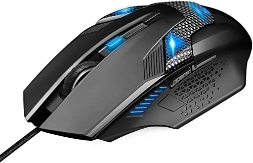 TeckNet M268-Black Wired Optical Mouse