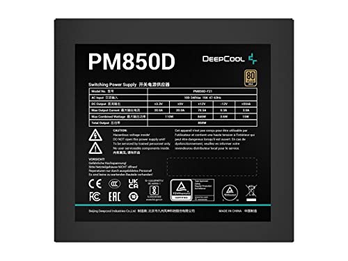 Deepcool PM850D 850 W 80+ Gold Certified ATX Power Supply
