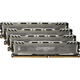 Crucial Ballistix Sport LT 64 GB (4 x 16 GB) DDR4-3000 CL15 Memory