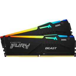 Kingston FURY Beast RGB 16 GB (2 x 8 GB) DDR5-6000 CL40 Memory