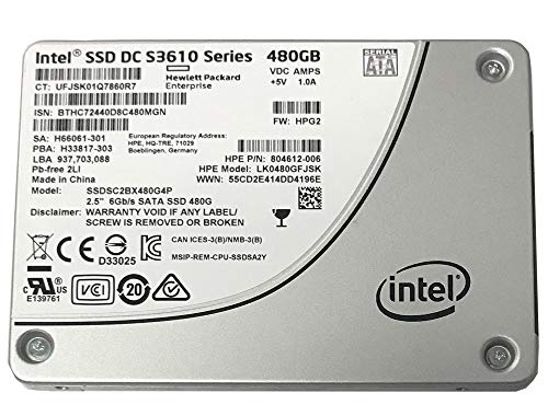 Intel DC S3610 480 GB 2.5" Solid State Drive