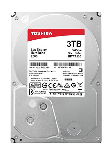 Toshiba HDWA120XZSTA 2 TB 3.5" 5700 RPM Internal Hard Drive