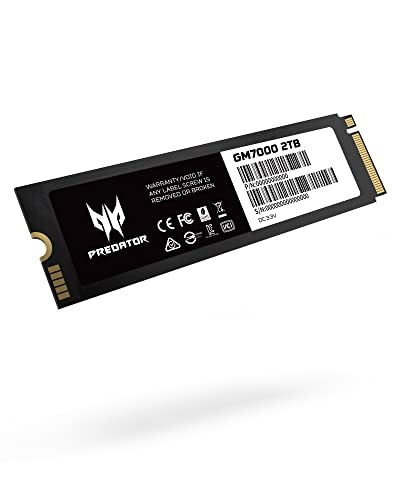Acer Predator GM7000 2 TB M.2-2280 PCIe 4.0 X4 NVME Solid State Drive