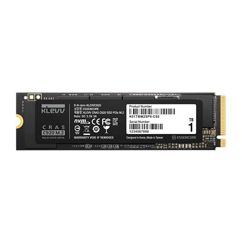Klevv CRAS C920 1 TB M.2-2280 PCIe 4.0 X4 NVME Solid State Drive