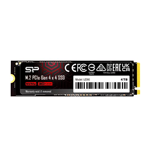Silicon Power UD90 4 TB M.2-2280 PCIe 4.0 X4 NVME Solid State Drive