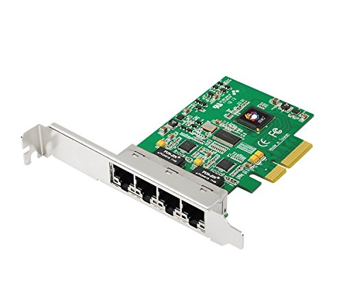 SIIG CN-GP4111-S1 4 x Gigabit Ethernet PCIe x4 Network Adapter