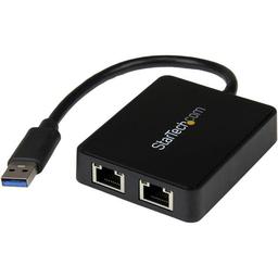 StarTech USB32000SPT 2 x Gigabit Ethernet USB Type-A Network Adapter